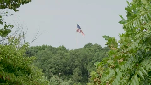 Flag Blowing in the Wind Stock Footage