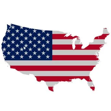 Flag blowing in the wind. Part of border shaped ruffled flag series - United  Stock Illustration