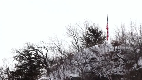 Flag On Bluff Video stock 149161476