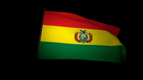 Flag Bolivia 01 Stock Footage 28839307