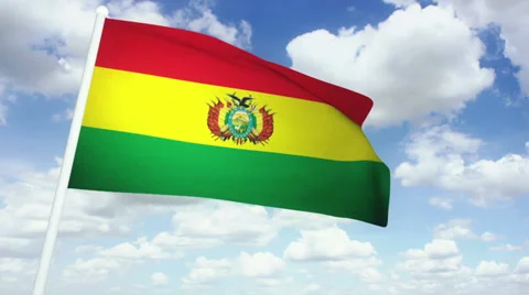 Flag Bolivia 02 Stock Footage 28841301