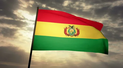 Flag Bolivia 03 Video stock 28966025