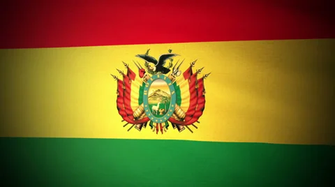 Flag Bolivia 04 Stock Footage 28979740