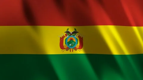 Flag of Bolivia, 3D Render Stock Footage 275570904