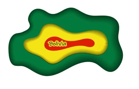 Flag Of Bolivia with brush stroke effect and information text poster, Bolivia Illustrazione stock