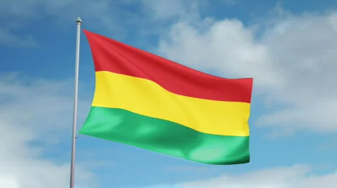 Flag of Bolivia Video stock 435221