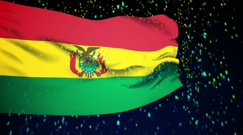 Flag of Bolivia Stock Footage 1050818