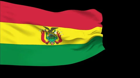 Flag of Bolivia Stock Footage 1054833