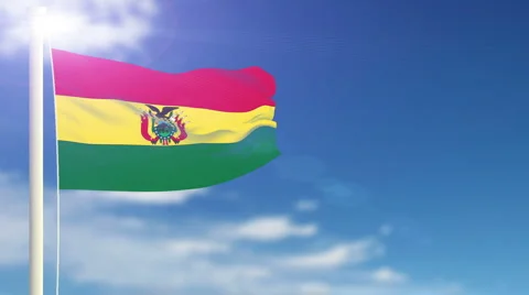 Flag of Bolivia Stock-Footage 1054847