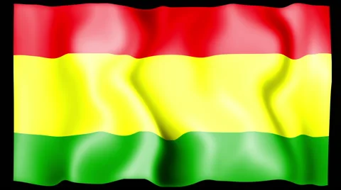 Flag of Bolivia Stock Footage 46595756