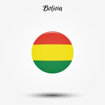 Flag of Bolivia icon Stock Illustration