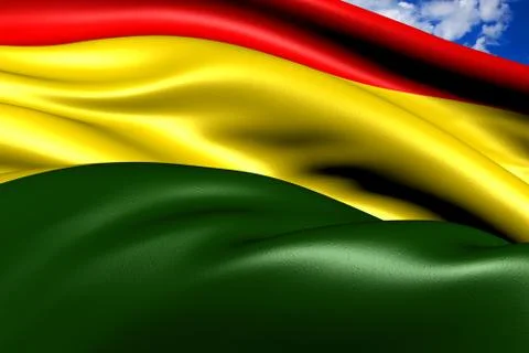 Flag of bolivia Stock Illustration