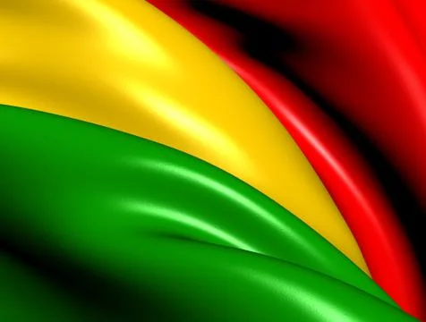 Flag of bolivia Stock Illustration