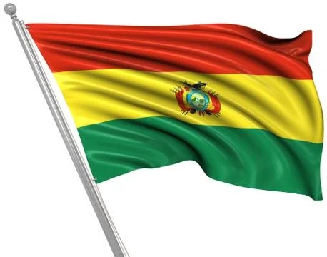 Flag of Bolivia Illustrazione stock