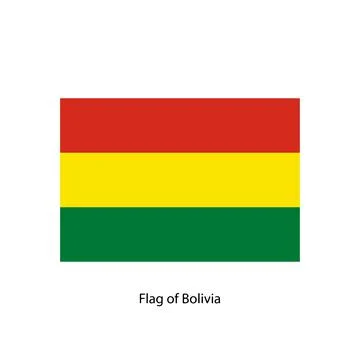 Flag of Bolivia. Stock Illustration