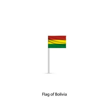 Flag of Bolivia. Stock Illustration