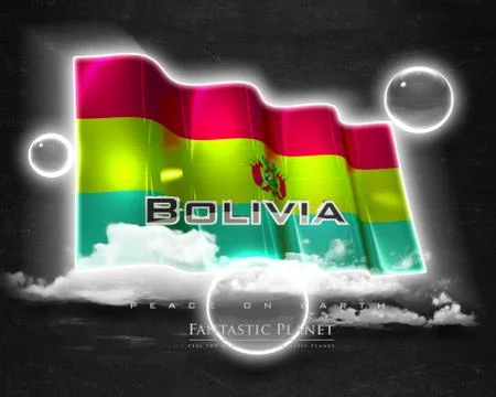 Flag Bolivia quality designer flag Stock Illustration