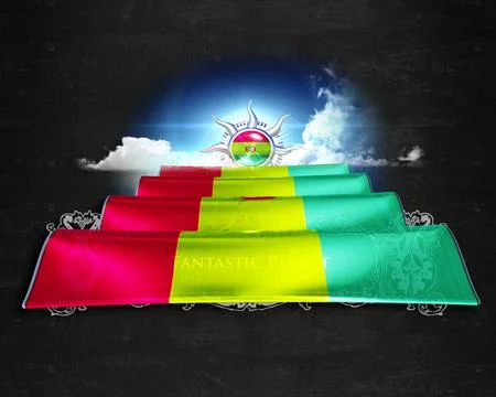 Flag Bolivia quality designer flag Stock Illustration