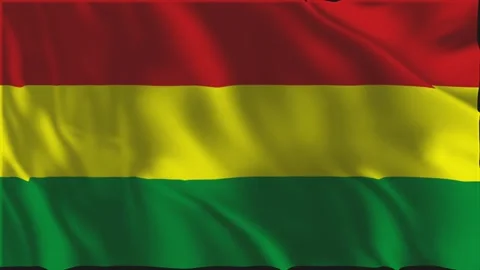 Flag of Bolivia waving slowly Video stock 340028476