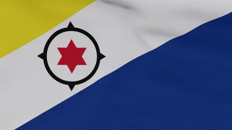Flag Bonaire, Sint Eustatius and Saba patriotism national freedom, seamless loop Video stock 165077714