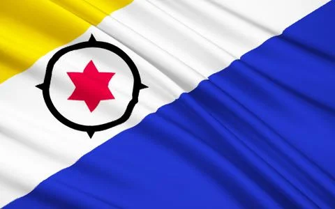 Flag of Bonaire, St. Eustatius and Saba (Caribbean Netherlands) Stock Illustration