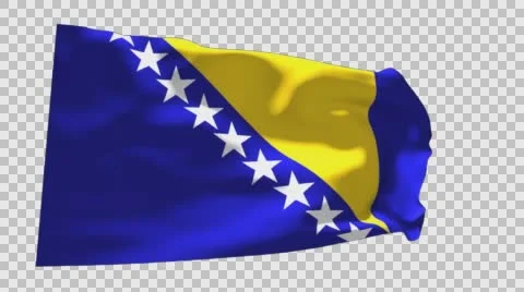 Flag of Bosnia Stockbeeldmateriaal 60637349