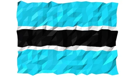 Flag of Botswana 3D Wallpaper Animation Stock Footage 80652702