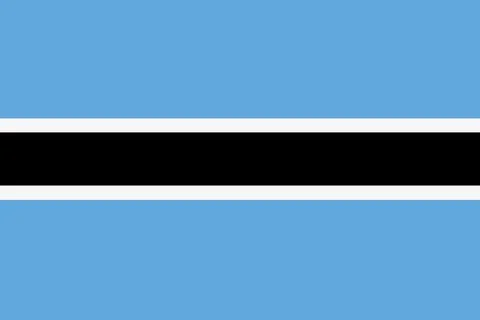 Flag of Botswana background illustration large file Stock Illustration