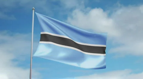 Flag of Botswana Video stock 435217