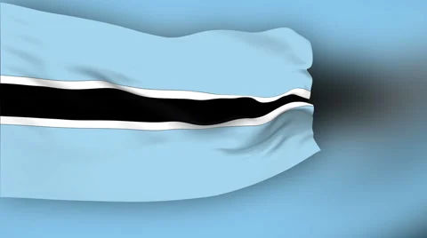 Flag of Botswana Video stock 1055016