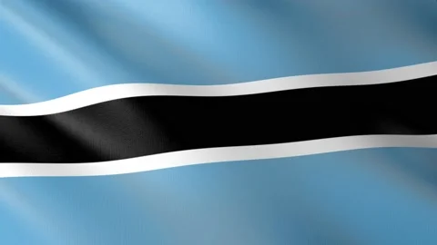 Flag of Botswana Stock Footage 150670988