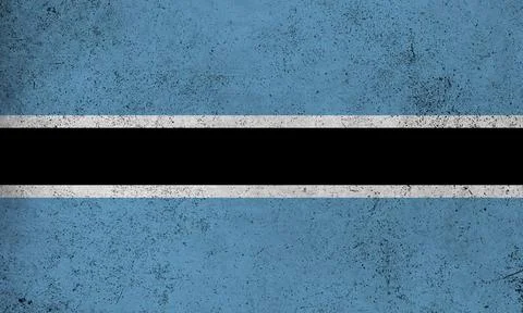 Flag Botswana grunge texture Stock Illustration