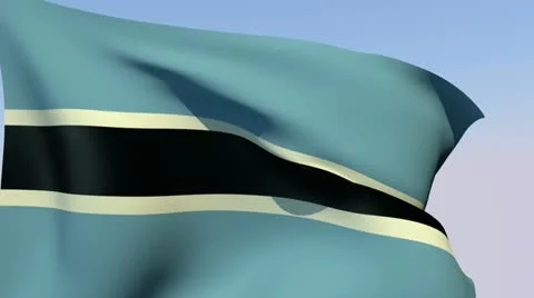 Flag of Botswana HD 動画素材 14071972