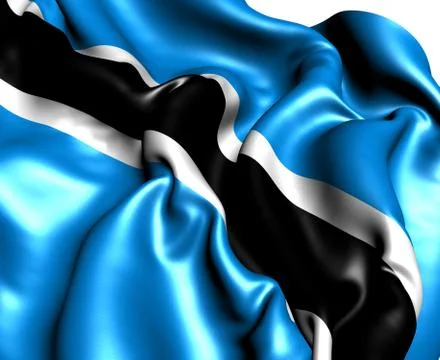 Flag of botswana Stock Illustration