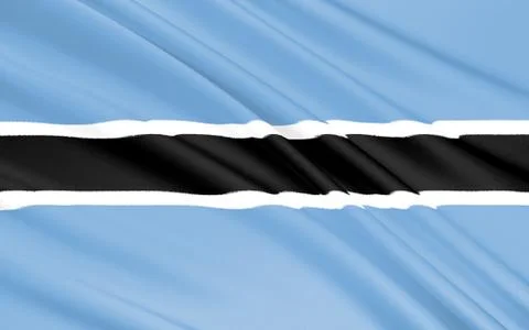 Flag of Botswana Stock Illustration