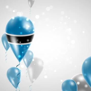 Flag of Botswana Stock Illustration