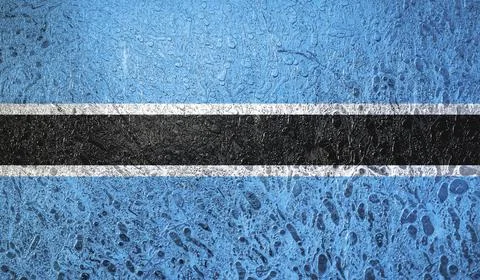 Flag of Botswana Illustrazione stock
