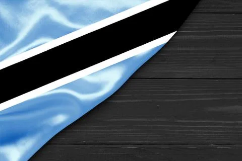 Flag of Botswana place for text cope space Stock Illustration