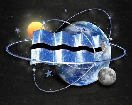 Flag Botswana quality designer flag Stock Illustration