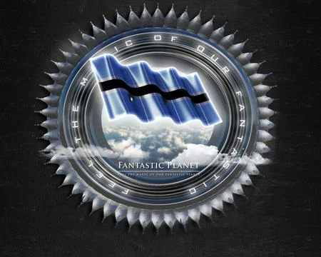 Flag Botswana quality designer flag Stock Illustration