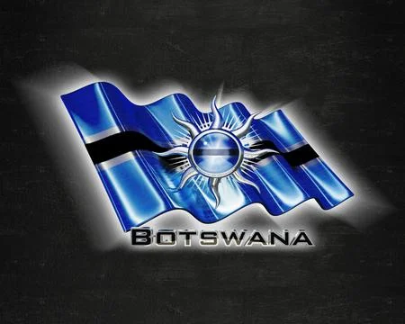 Flag Botswana quality designer flag Illustration