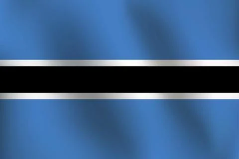 Flag of Botswana - Vector Illustration Stock Illustration
