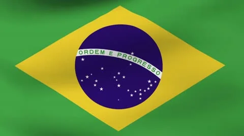 Flag Brasil Stock Footage 10572445