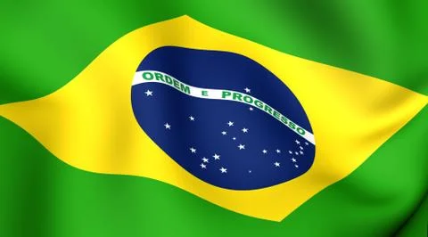 Flag of brasilia Stock Illustration