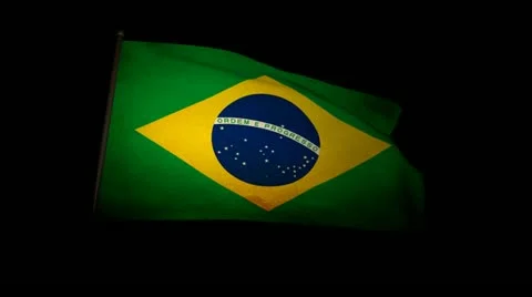 Flag Brazil 01 Stock Footage 11350277