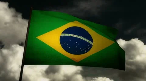 Flag Brazil 02 Stock Footage 11349597