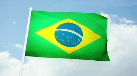 Flag Brazil 03 Video stock 21821495