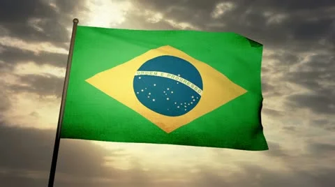 Flag Brazil 05 Stock Footage 21827394