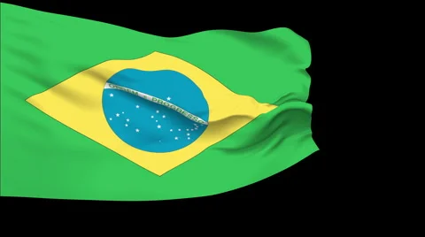Flag of Brazil Stock Footage 1055033