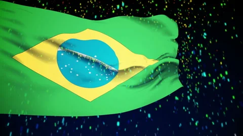 Flag of Brazil Video stock 1055045